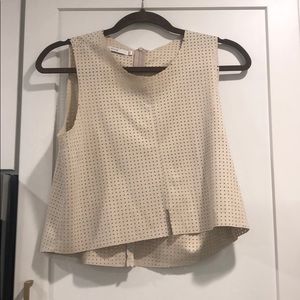 Bishop + Young Cream Crop Top